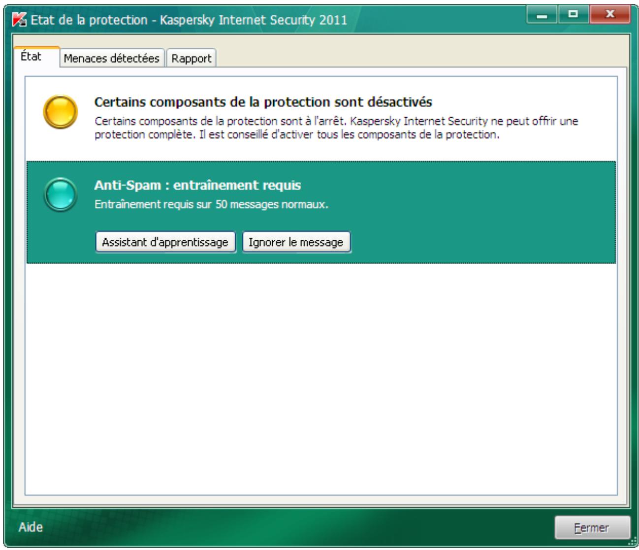 KASPERSKY LAB INTERNET SECURITY 2011 - DIAGNOSTIC ET SUPPRESSION DES PROBLEMES DANS LA PROTECTION DE L'ORDINATEUR - 1