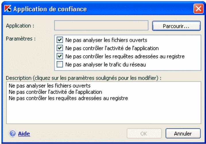 KASPERSKY LAB INTERNET SECURITY 6.0 - Applications de confiance - 1