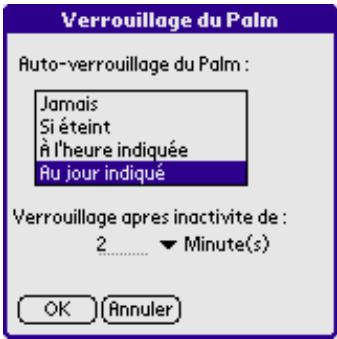 KASPERSKY LAB SECURITY - Verrouillage du PDA. Choix d'un évènement de verrouillage - 2