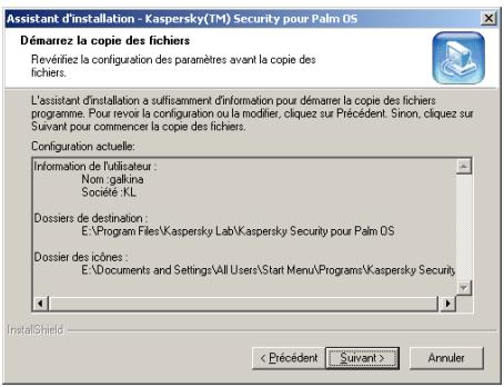 KASPERSKY LAB SECURITY - Étape 6. Copie des fichiers sur le disque - 1
