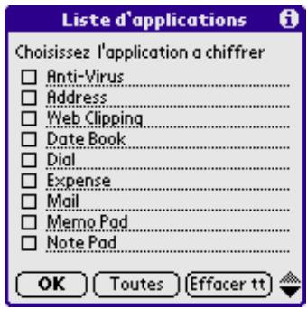 KASPERSKY LAB SECURITY - Sélection des applications à chiffrer - 1