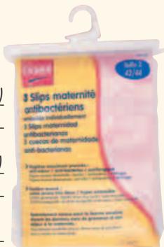 TIGEX TIGEX ALLAITEMENT - F 3 slips maternité antibactériens - 1