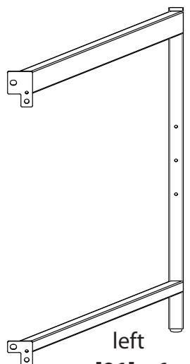 SANUS SYSTEMS BFAV344 - Supplied Parts and Hardware. - 2