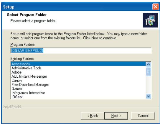 IOGEAR GMFPSU01 - Installation du logiciel - 1