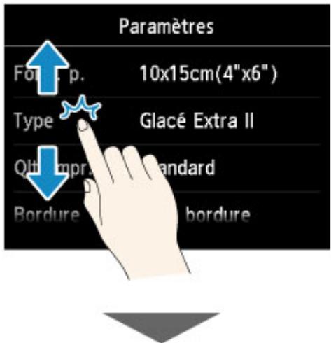 CANON MG 6852 - Exemple d'opération de l'écran tactile - 5