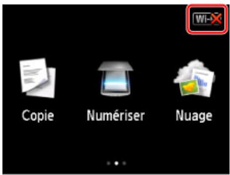 CANON MG 6852 - La machine est-elle définie pour autoriser la communication sans fil ? - 1
