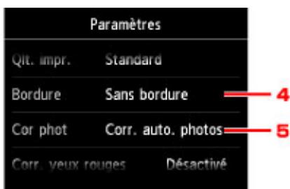 CANON MG 6852 - Éléments de paramètre - 2