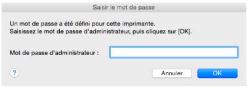 CANON MG 6852 - Écran Saisir le mot de passer - 1