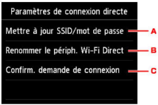 CANON MG 6852 - Modification des paramètres de connexion directe - 3