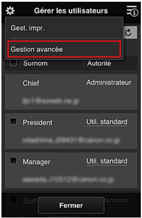CANON MG 6852 - Création d'un groupe pour tous les membres du bureau - 4