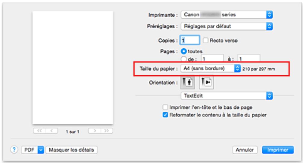 CANON MG 6852 - Définition d'une impression sans bordure - 1