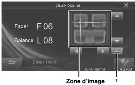 ALPINE INE-W990 HDMI - Appuyez sur [fader/balance] - 1