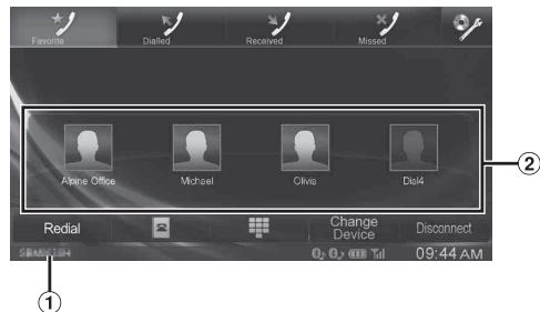 ALPINE INE-W990 HDMI - Utilisation de la fonction mains libres - 1