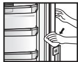 PANASONIC NR-BN34EX1-E & NR-BN34EX1 - Turdichtungsöffnung - 1