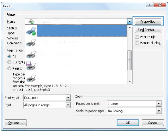 HP LASERJET PRO MFP M26A - Select the paper type (Windows) - 1