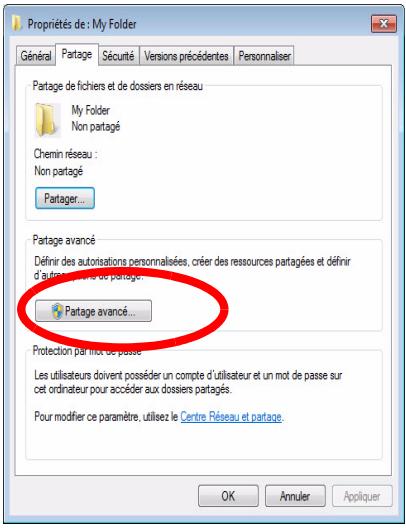 WD TV LIVE - Partager un dossier - 1