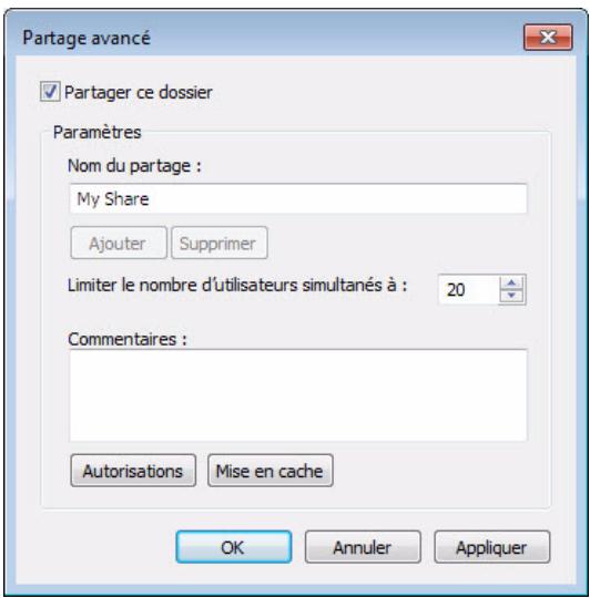 WD TV LIVE - Partager un dossier - 2