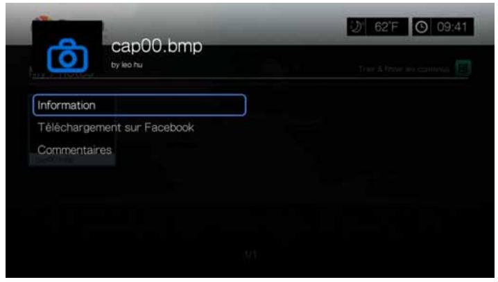 WD TV LIVE - Options du menu photo - 1