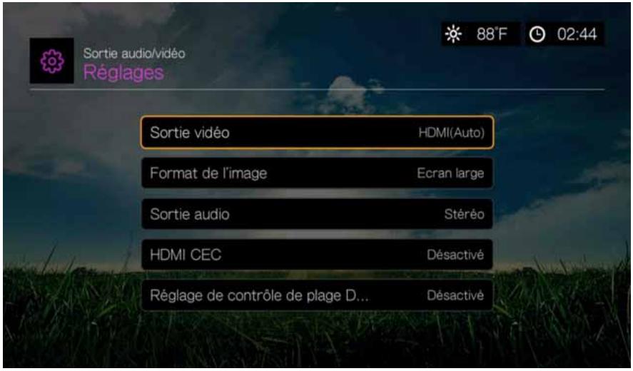 WD TV LIVE - Sortie audio/vidéo - 1