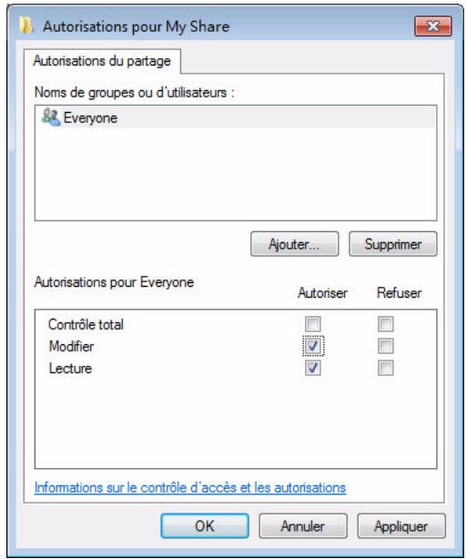 WD TV LIVE - Partager un dossier - 3