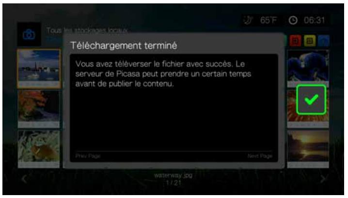 WD TV LIVE - Envoyer sur picasa - 1