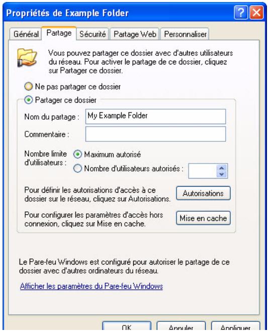 WD TV LIVE - Partager un dossier - 3