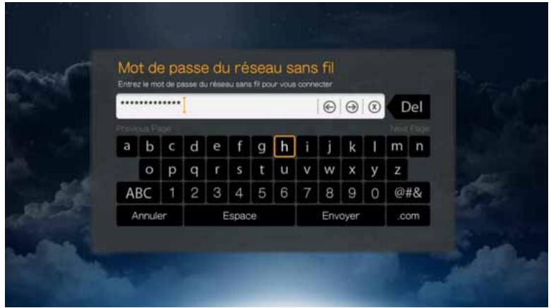 WD TV LIVE - Recherche automatique ou saisie manuelle du nom de réseau sans fil - 4