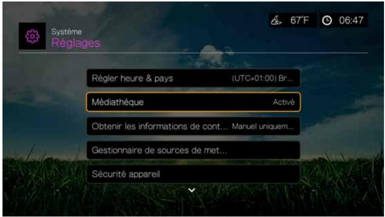 WD TV LIVE - Exemptions de la consolidation de la médiathèque - 1