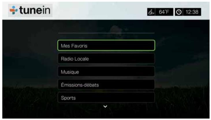 WD TV LIVE - Écouter une station, un programme ou un podcast tuneln - 1