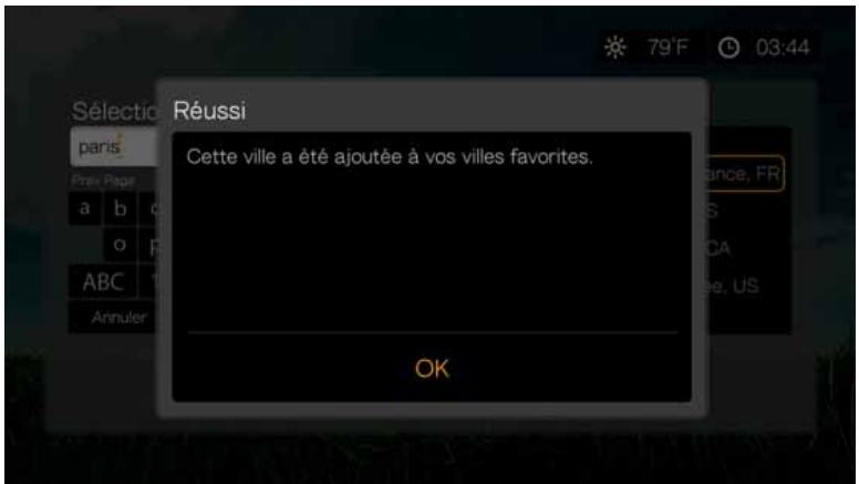 WD TV LIVE - Ajouter un service aux favoris - 4
