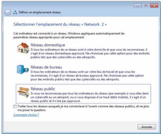 WD TV LIVE - Cliquez sur réseau de travail. - 1