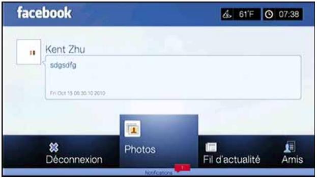 WD TV LIVE - Première connexion à facebook - 3