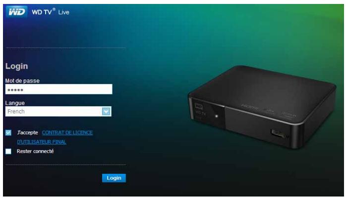 WD TV LIVE - Lancement de l'iu web - 2