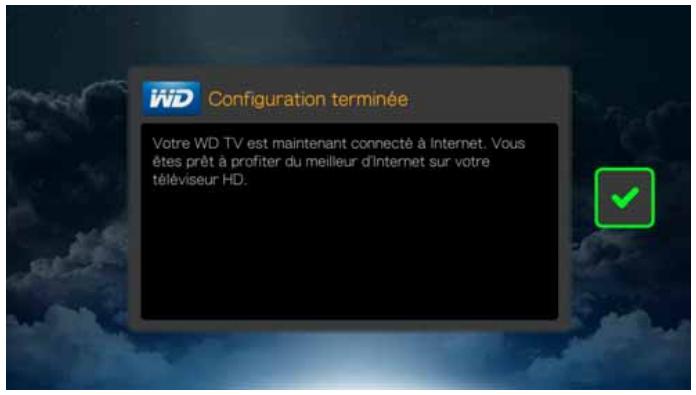 WD TV LIVE - Configuration de la connexion ethernet (filaire) - 2