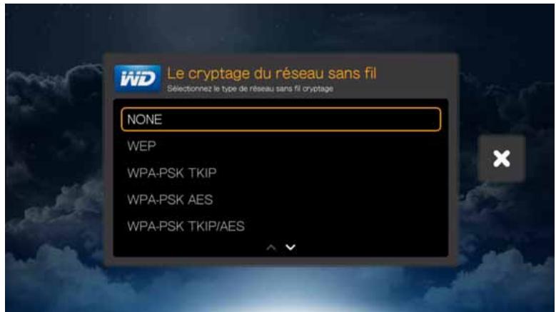 WD TV LIVE - Recherche automatique ou saisie manuelle du nom de réseau sans fil - 3