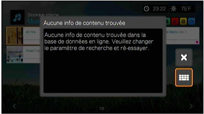 WD TV LIVE - Obtenir des infos de contenu - 1