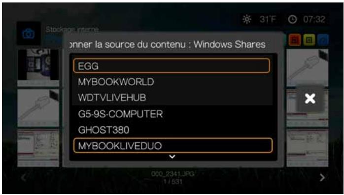 WD TV LIVE - Accès à un dossier partagé - 1