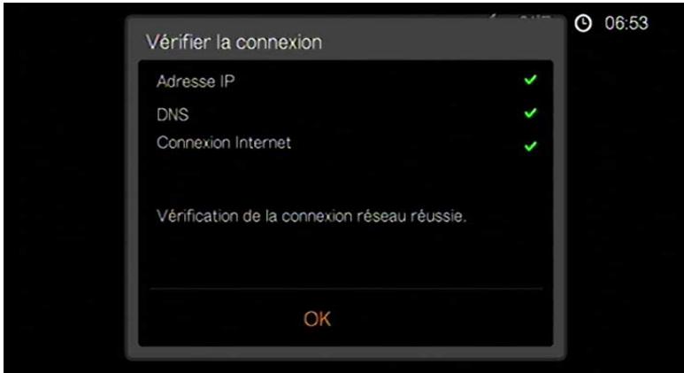 WD TV LIVE - Vérification de la connexion réseau - 1