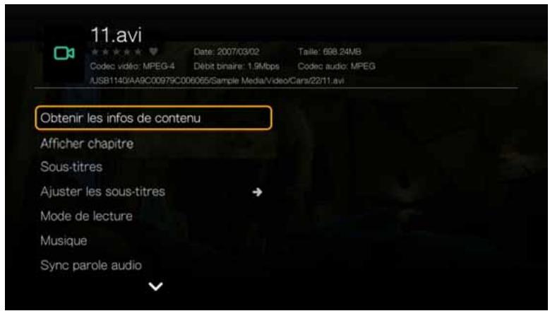 WD TV LIVE - Options de lecture vidéo - 1