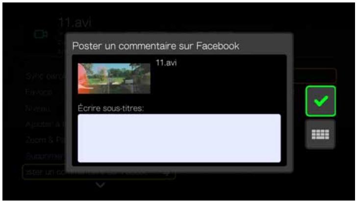 WD TV LIVE - Poster un commentaire sur facebook - 1