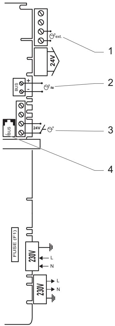 SAUNIER DUVAL ISOTWIN F24E V 24 KW - Raccordement des accessoires - 1