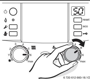 ELM LEBLANC ACLEIS NGVM V 24 KW - Régler la température d'eau chaude sanitaire - 1