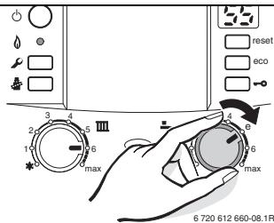 ELM LEBLANC ODEALIS NGLT 24-1H CF 24 KW - Régler la température d'eau chaude sanitaire - 1