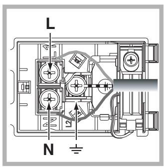 HOTPOINT UT 89EL P.20 HA - Montage du cable d'alimentation - 2