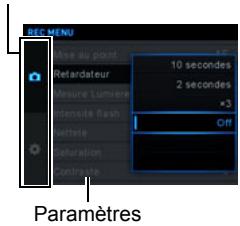 CASIO ZR710 - Lorsque le réglage est comme vous poulez, appuyez sur [SET] pour valider le réglage et revenir à l'écran du viseur. - 2
