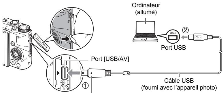 CASIO ZR710 - Pour charger par la connexion USB à l'ordinateur - 1