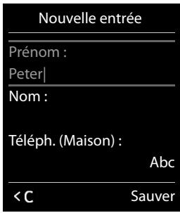 GIGASET CL750 - Saisie des lettres/caractères - 1