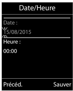 GIGASET CL750 - Régler la date et l'heure - 2