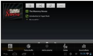 MEMUP SLIDEPAD 704CE 4GO - Menu playback (lecture) - 1