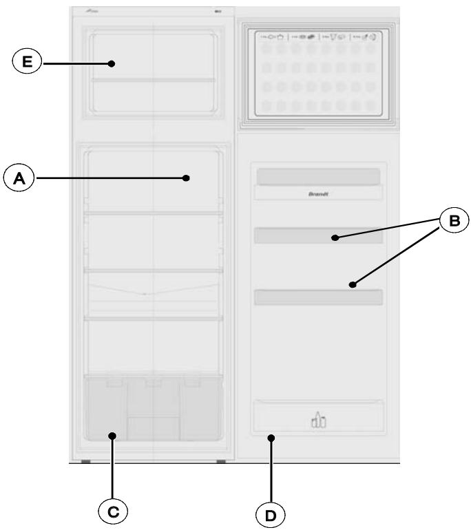 BRANDT BFC355SW - DESCRIPTION DE VOTRE APPAREIL (selon modèle) - 1